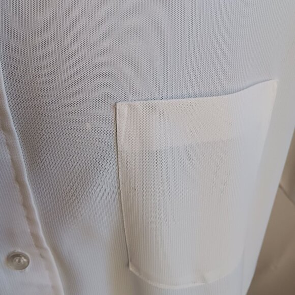 16.5 Large Men's Vintage Sears Perma-Prest 1970's Slinky Nylon Knit Thin - Picture 8 of 8